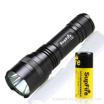 Lanternas Camping LED Flashlight, Flashlight 26650 Battery, Shocks Torch
